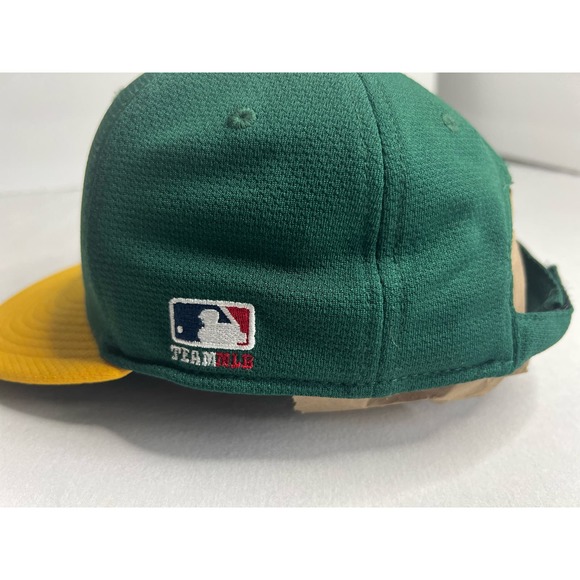 A’s Hat Cap Green Yellow Team MLB Youth Size - Picture 5 of 8